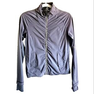 Lululemon Black Zip Up Jacket Gold Dove Detail Size Small